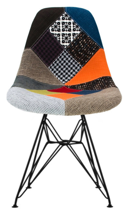 fabric-patchwork-side-chair-black-eiffel-wire-dining-chrome-metal-set-of-2-multi