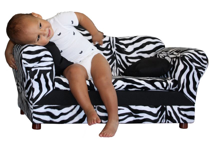 Zebra Print Sofa For Kids