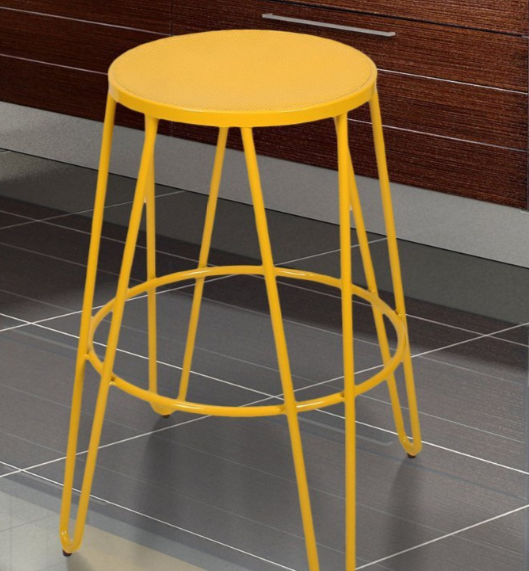 Yellow Bar Stool Simple