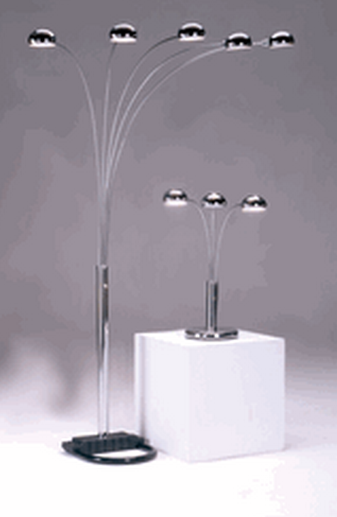Chrome Spider Floor Lamp