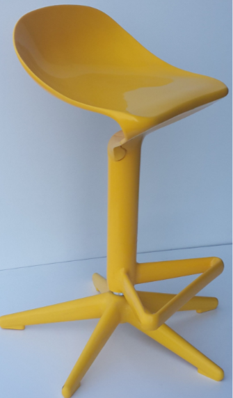 Bienal Spoon Adjustable Height Bar Stool