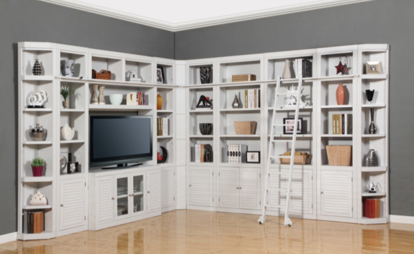 White Bog Boca Library Bookcase