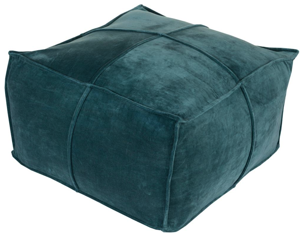 cotton-velvet-cotton-pouf-in-teal-color