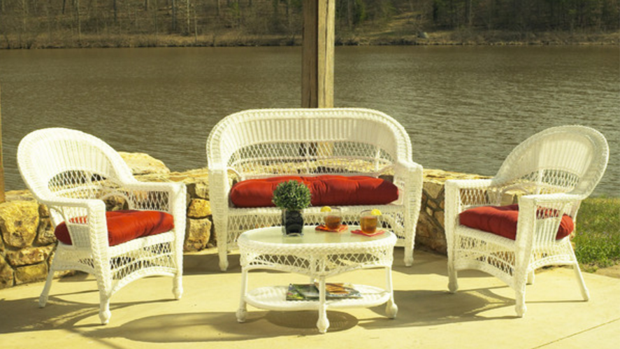 White Patio Set