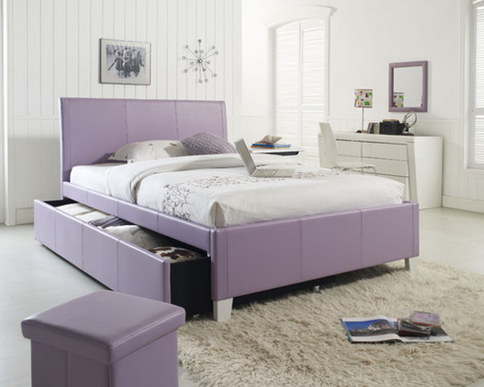 Beautiful Purple Bed For Girls