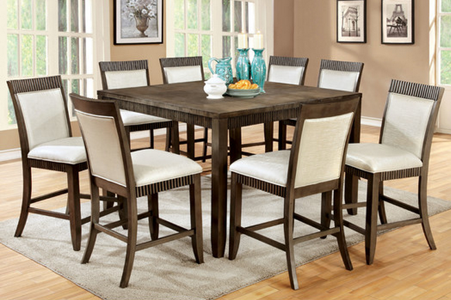Modern 9 piece dining set Hokku Designs