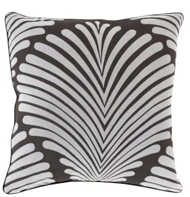 Black And White Decorative Cotton Pillow