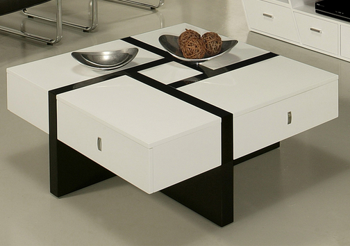 Black and White Modern Coffee Table