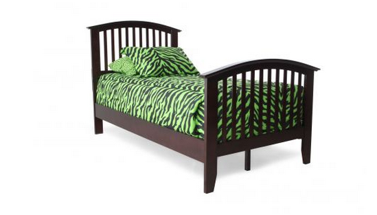 Green bed for kids