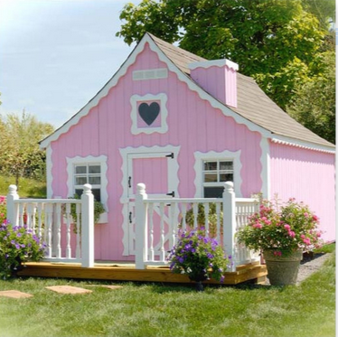Pink Cottage Playhouse For A Girl