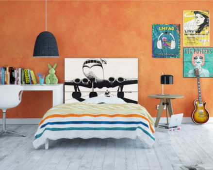 Mid Century Modern Slipcover Headboard