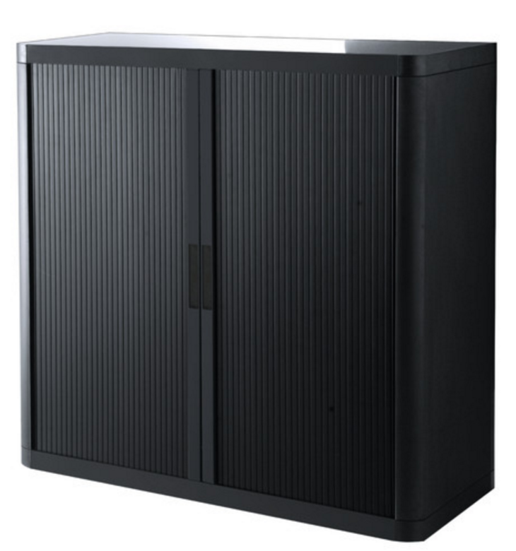 Black Office Storage Cabinet With Doors