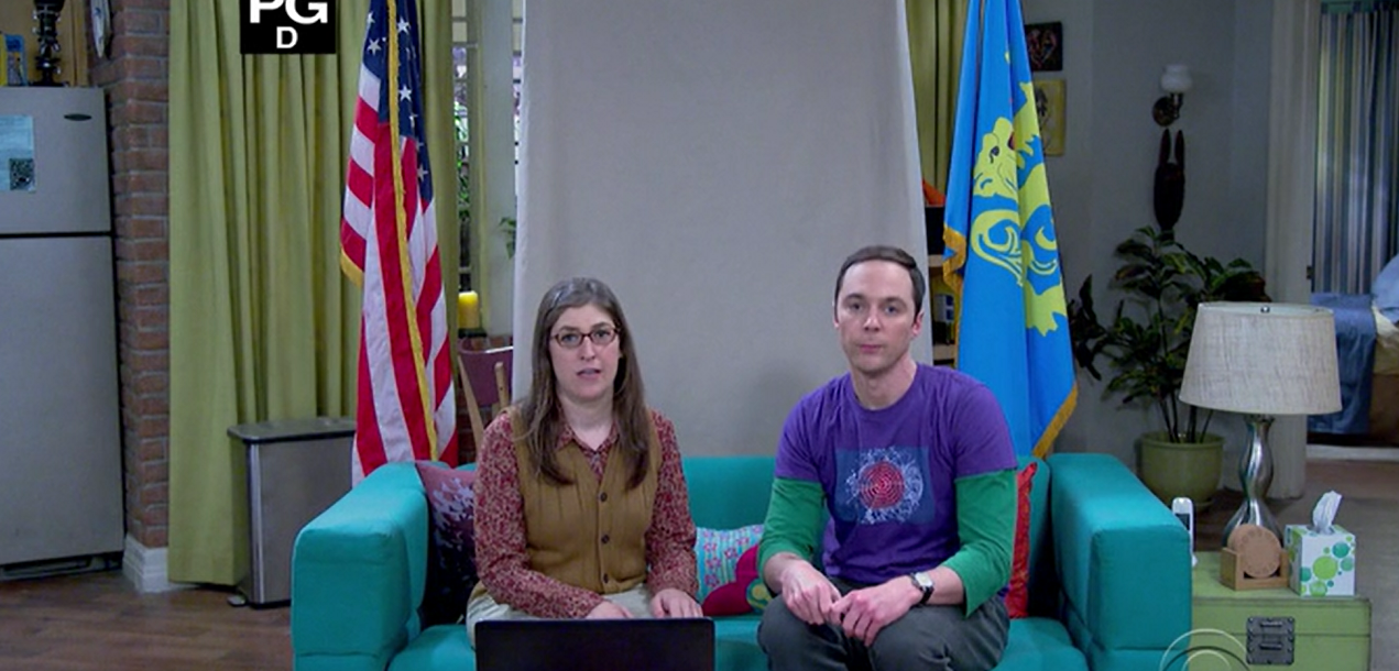 sheldon-and-amy-fun-with-flags