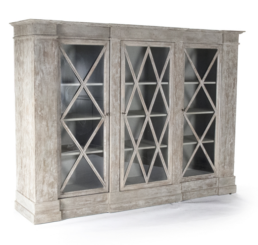 Antique White Library Babinet