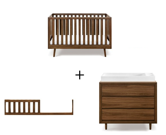 ubabub-nifty-timber-crib-dresser-combo